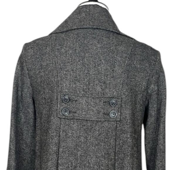 Cabi Shakespeare Swing Tweed Long A-line Jacket 3 Button Dark Women’s Size 4 - Picture 9 of 14